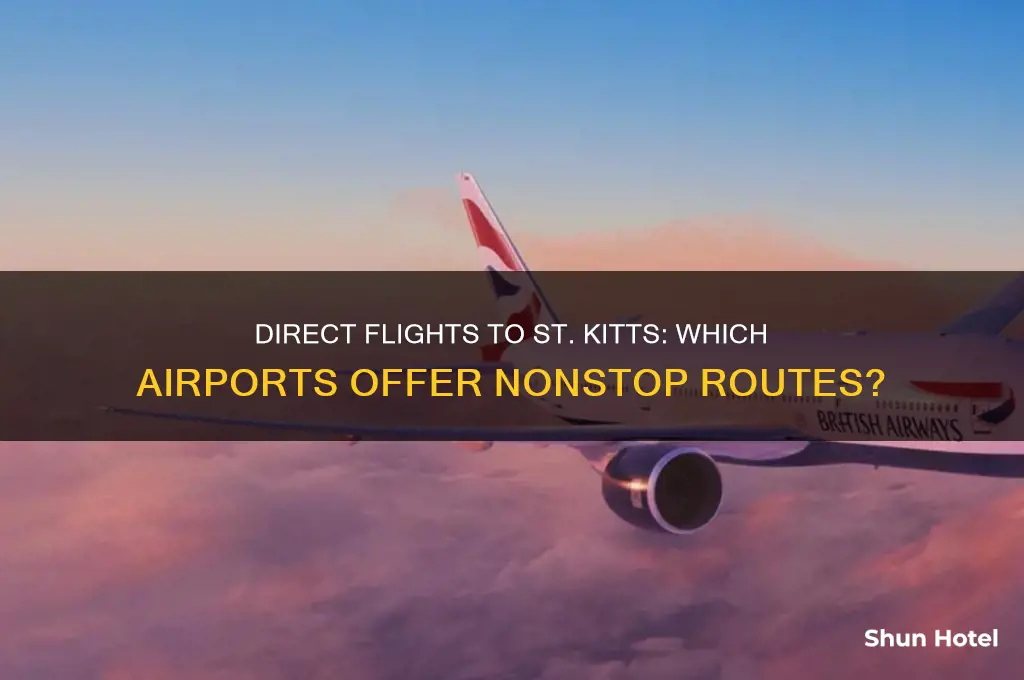 what airports fly direct to st kitts