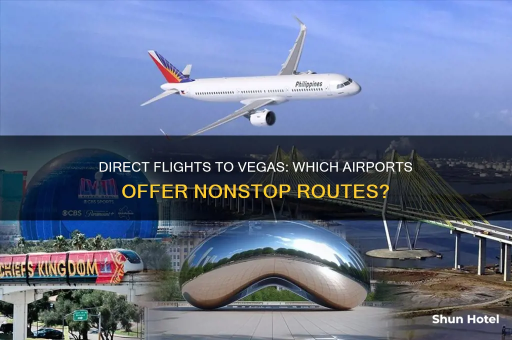 what airports fly direct to vegas