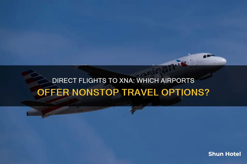 what airports fly direct to xna