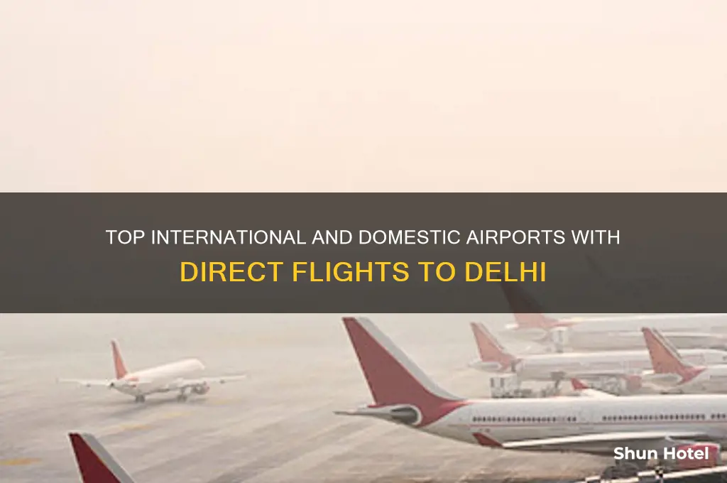 what airports fly into delhi
