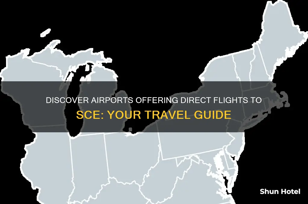 what airports fly into sce