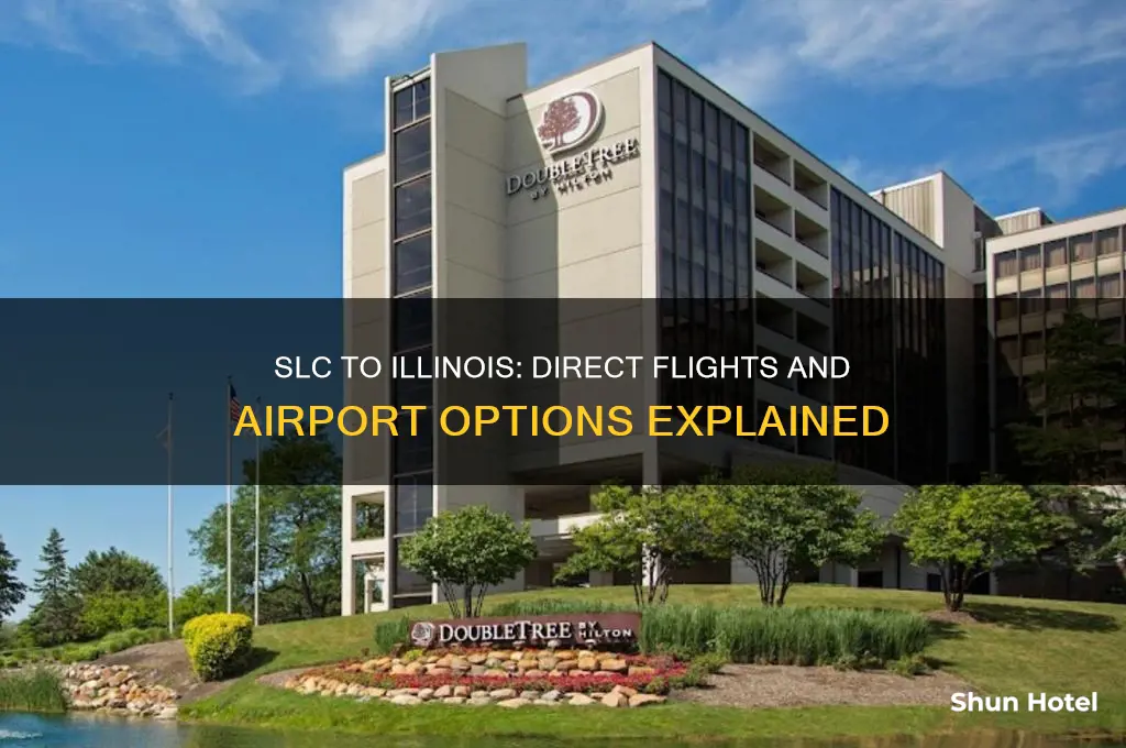 what airports fly out slc to illinois