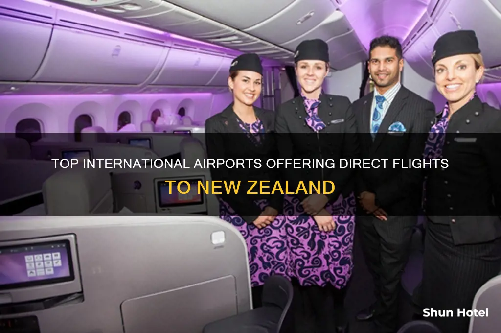 what airports fly out to new zealand