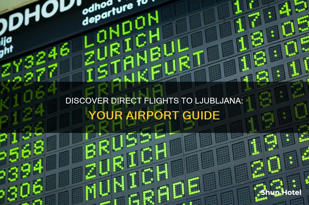 what airports fly to ljubljana