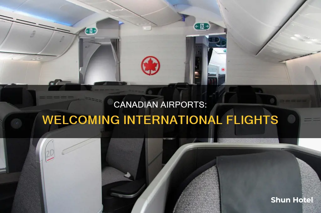 what airports in canada are accepting international flights
