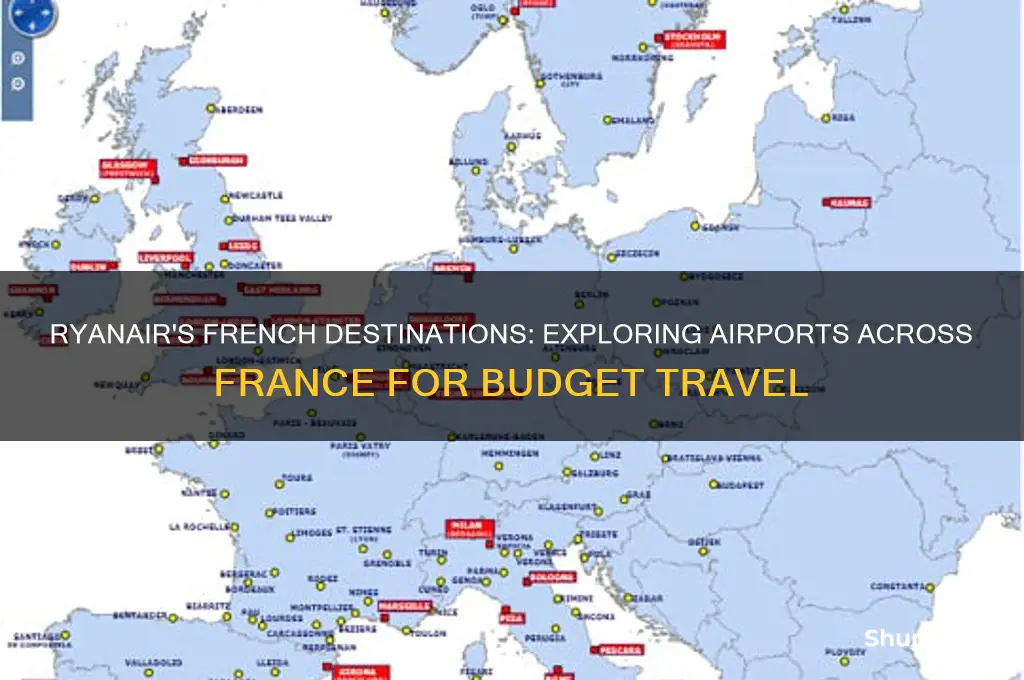 what airports in france does ryanair fly to