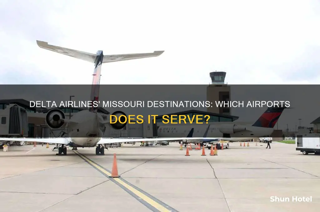 what airports in missouri does delta airline flies