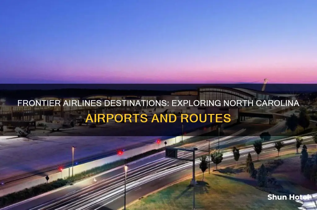 what airports in nc does frontier fly to