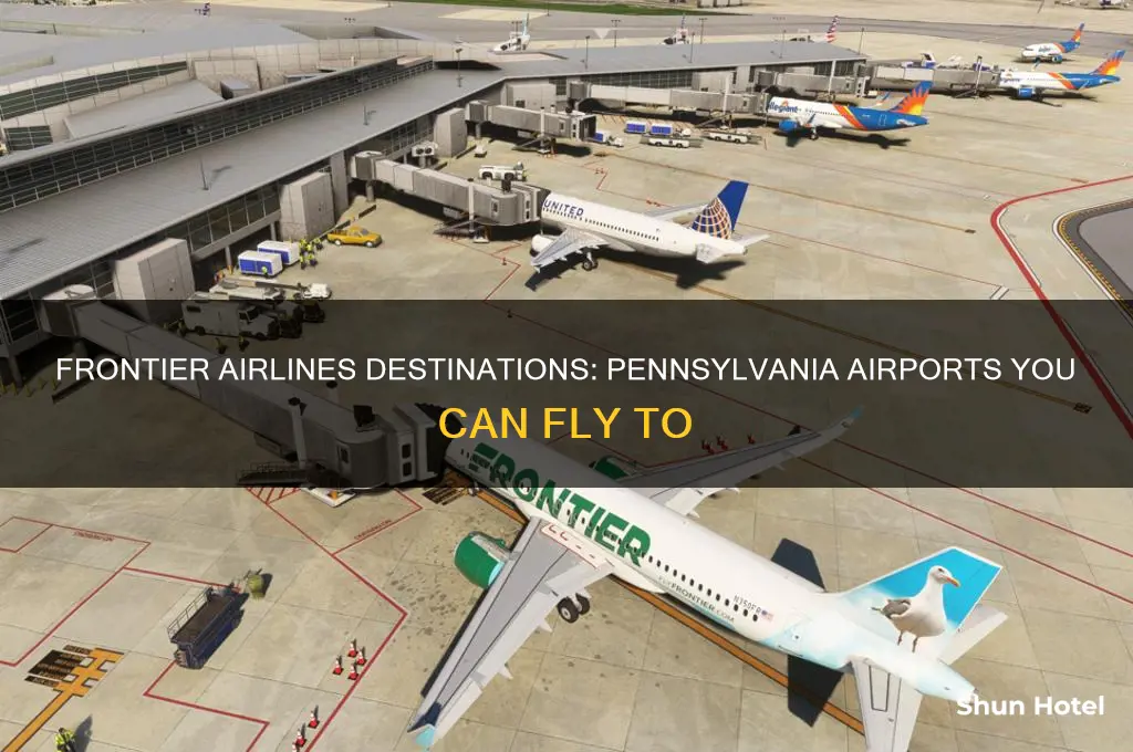 what airports in pa does fronties fly to