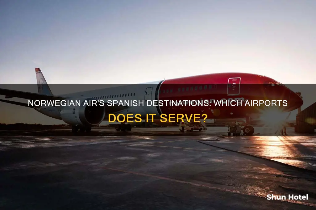 what airports in spain does norweagen fly to