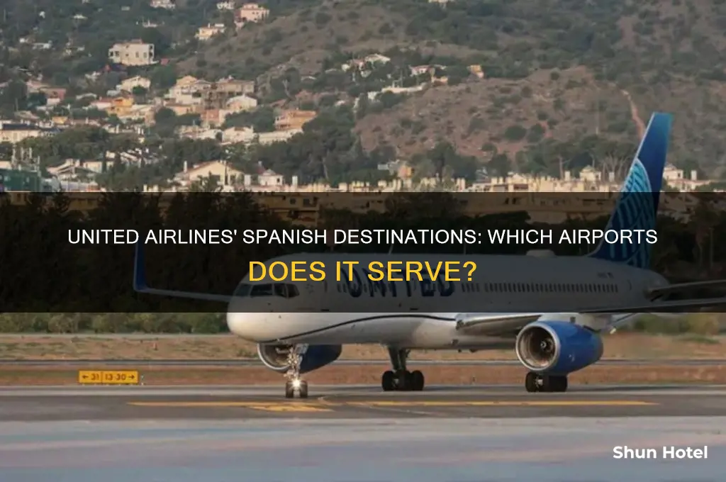 what airports in spain does united fly to