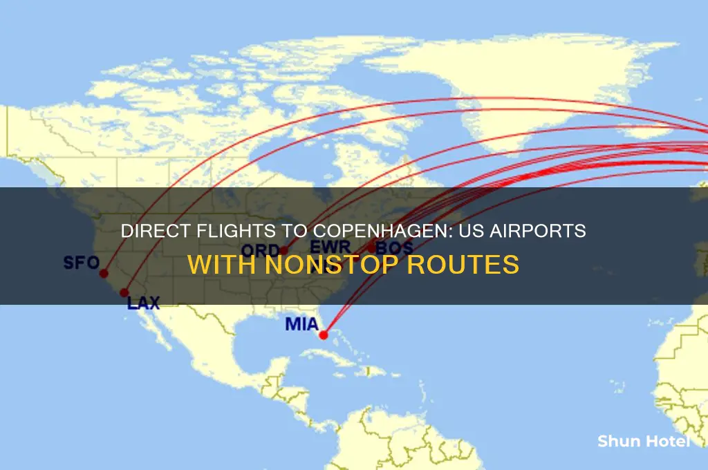 what airports in the us flies directly to copenhagen