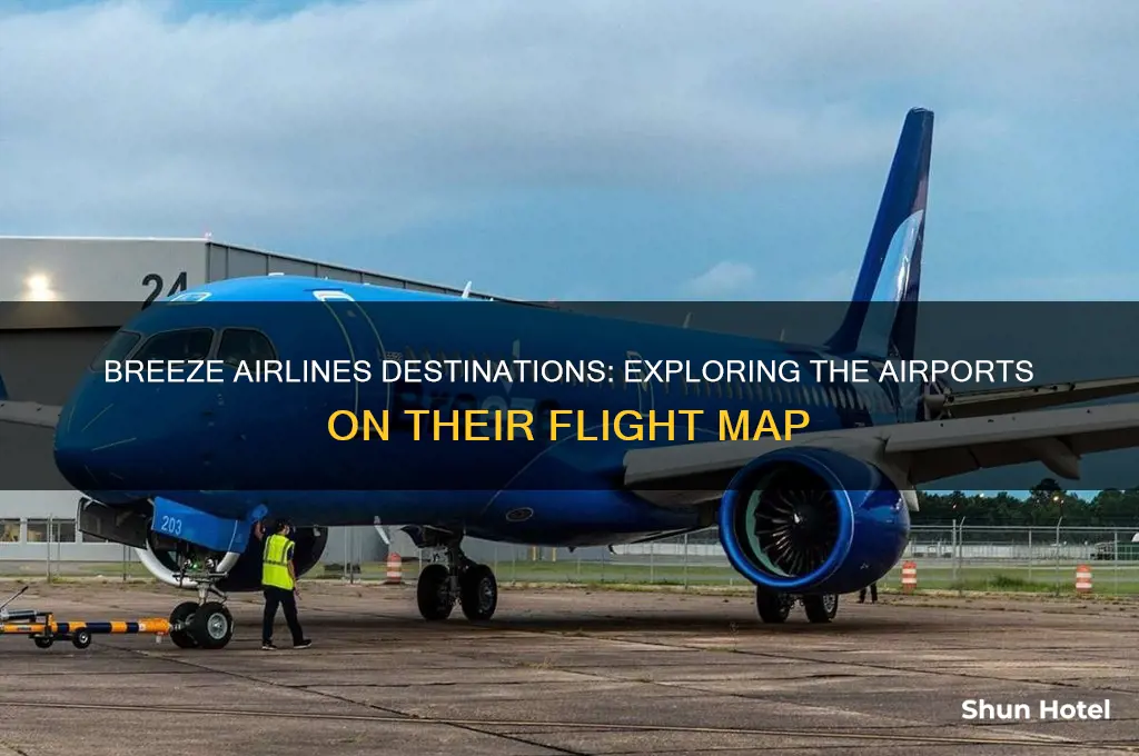 what airports will breeze airlines fly to