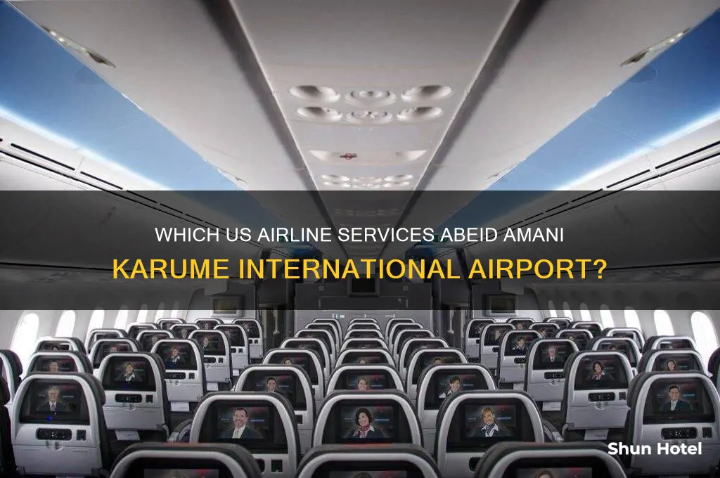 what american airline flies to abeid amani karume international airport