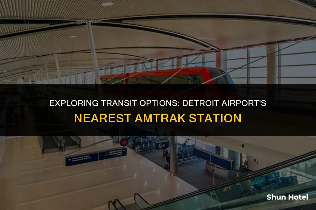 what amtrak station is closest to detroit airport