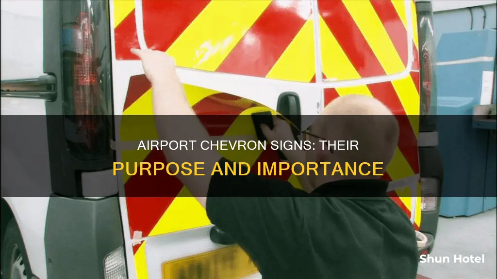 what are airport chevron sighns for