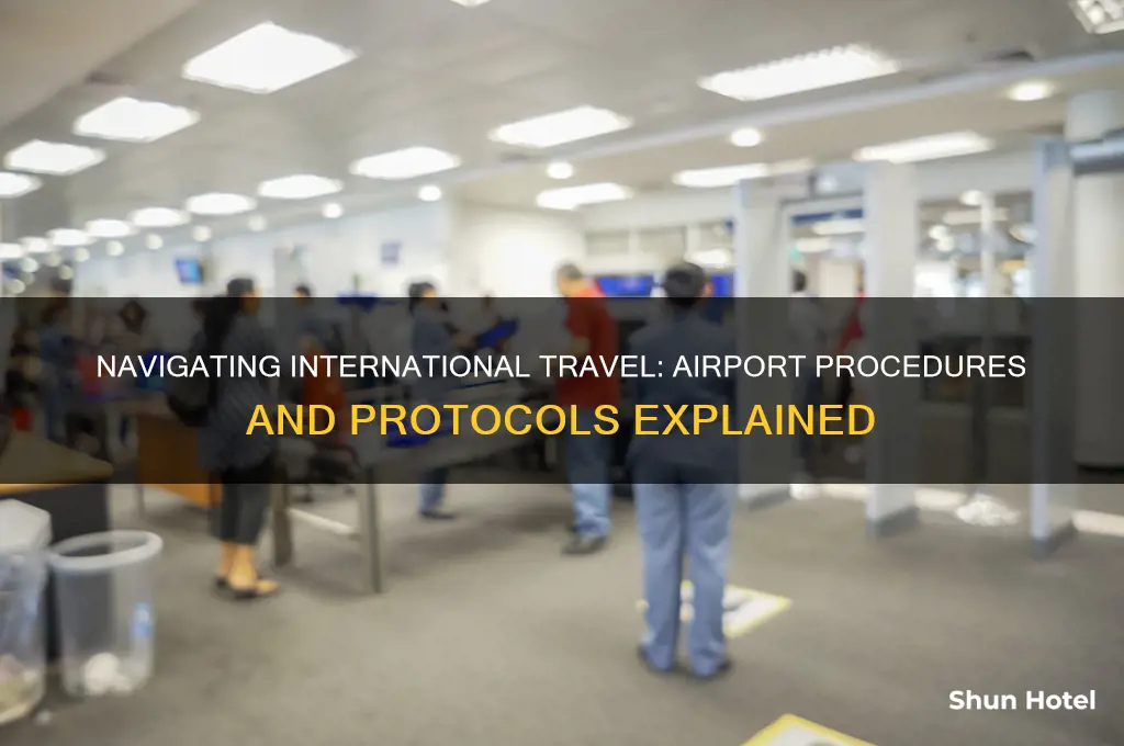 what are procedures in airports during international travel