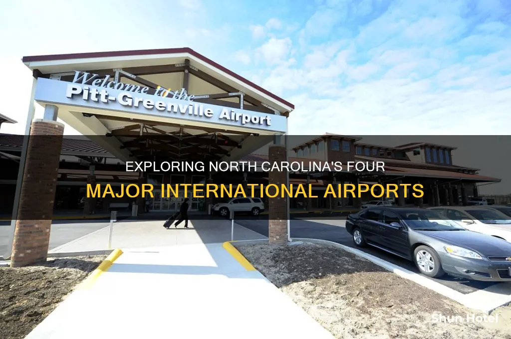 what are the 4 international airports in nc