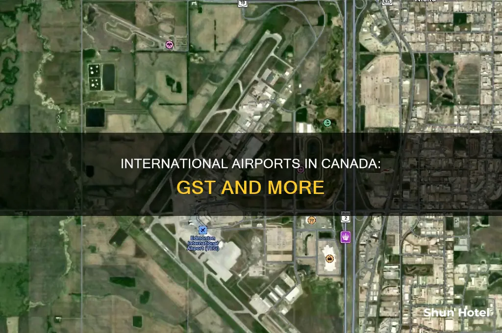 what are the 8 international airports in canada for gst