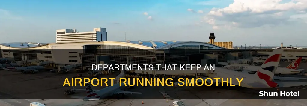 what are the departments in airport