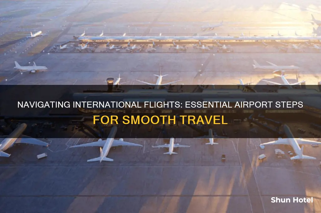what are the steps at the airport for international flights