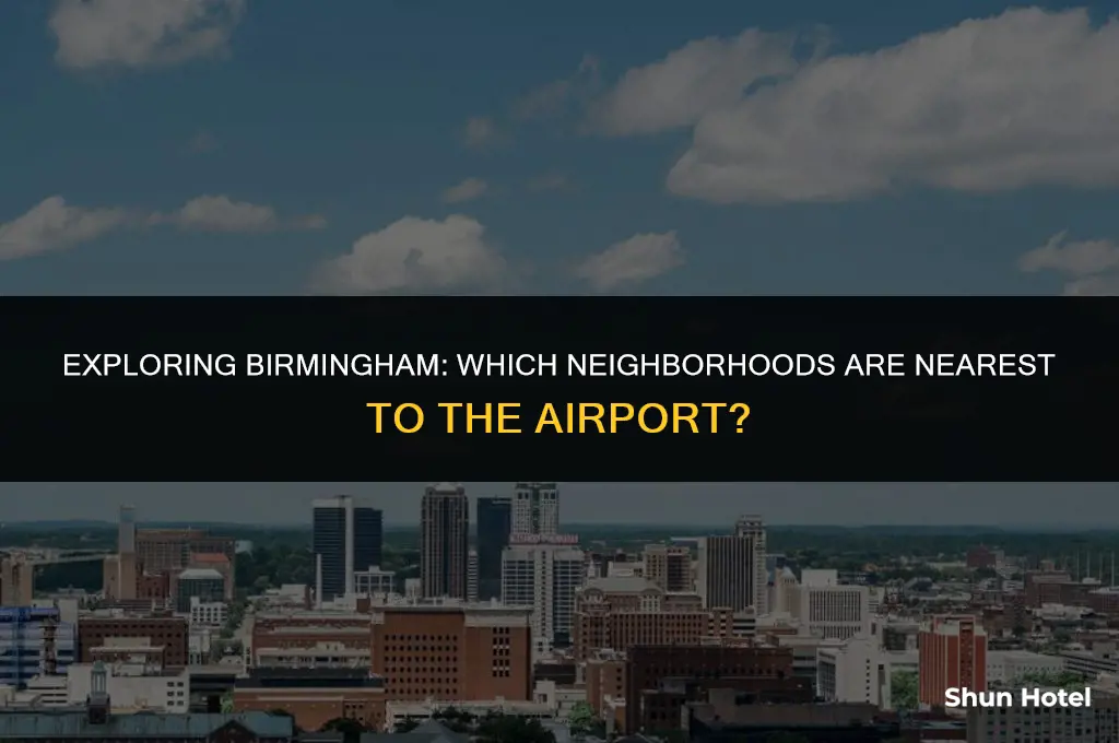 what area of birmingham alabama is the airport closest to