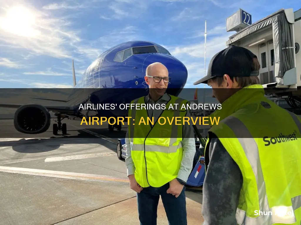 what arelines offer at andrews airport