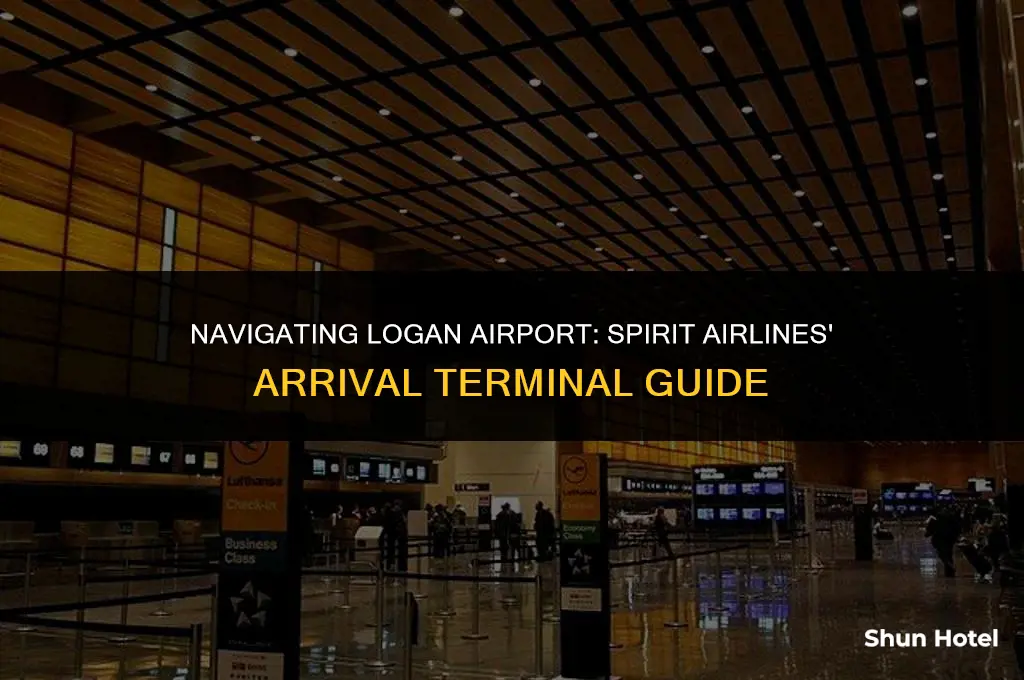 what arrival terminal is spirit at the logan airport