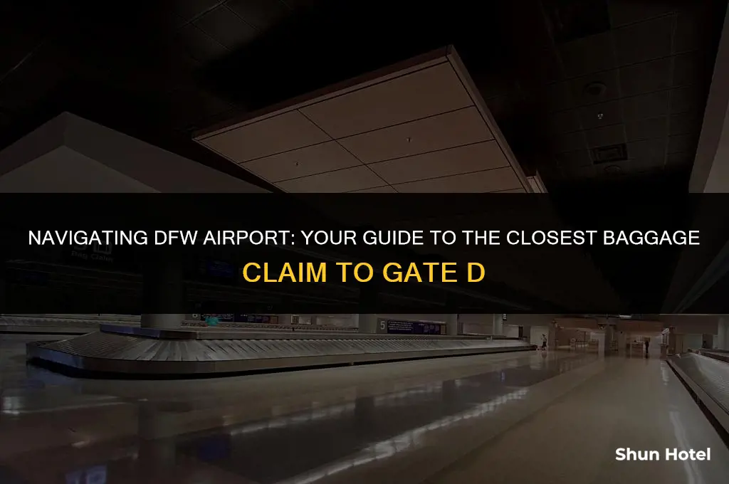 what baggage claim is closest to gate dfw airport
