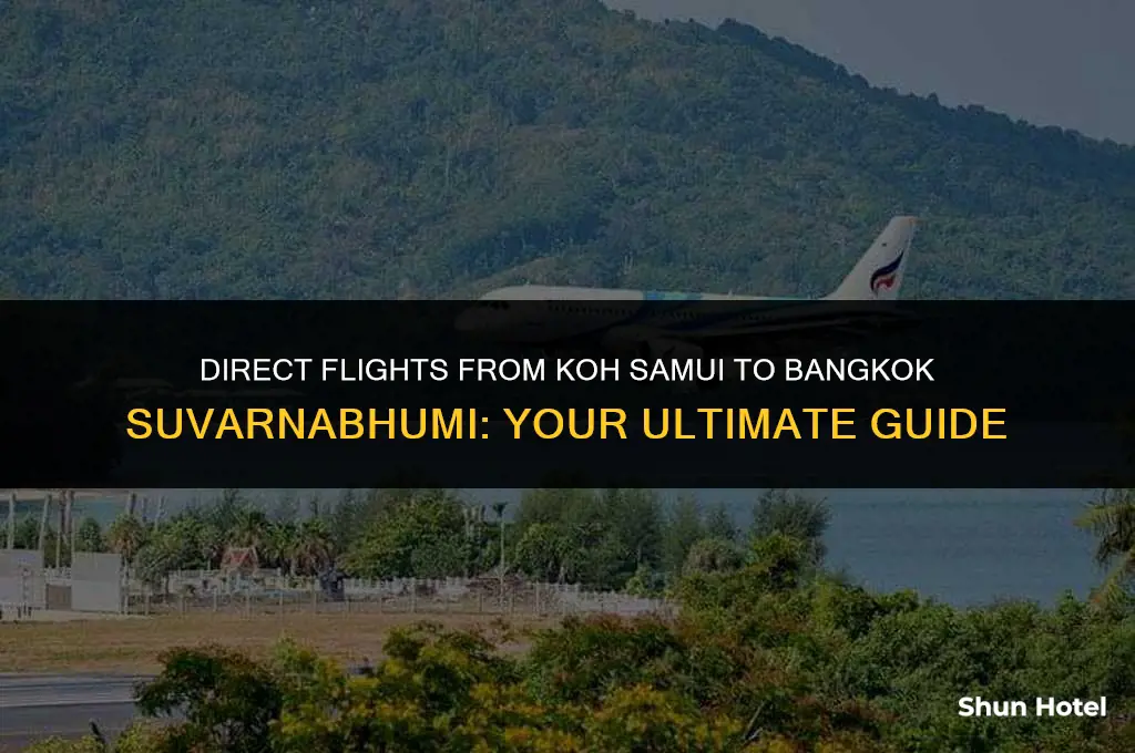 what bangkok suvarnabhumi airport terminal flights from koh samui