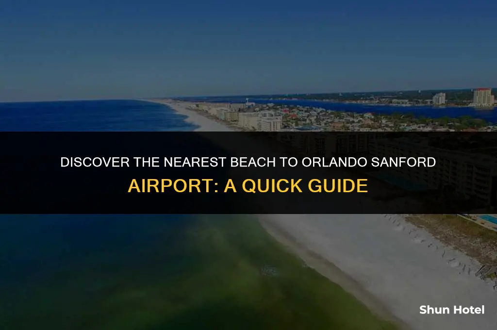 what beach is closest to orlando sanford airport