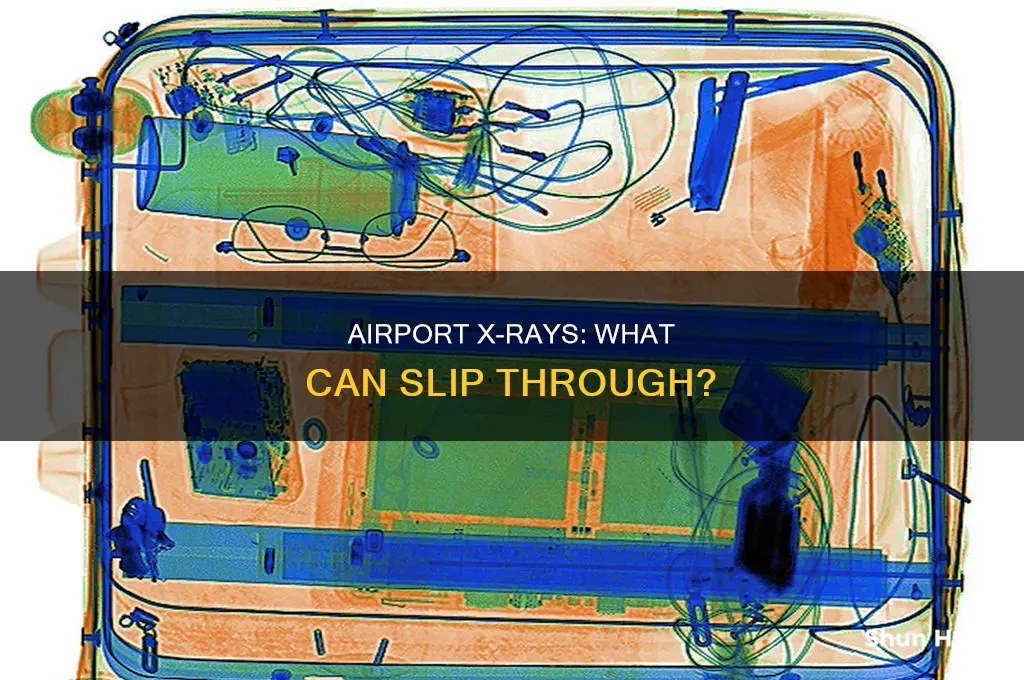 what can airport x rays not see through