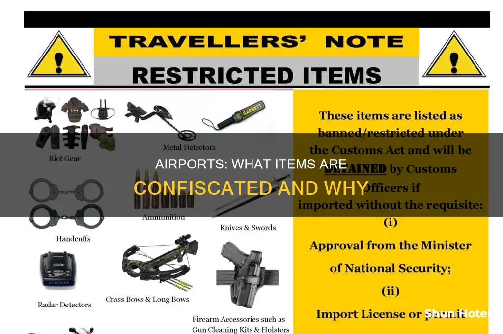what can airports confiscate