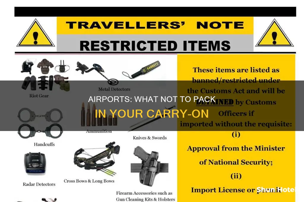 what can be taken away at the airport