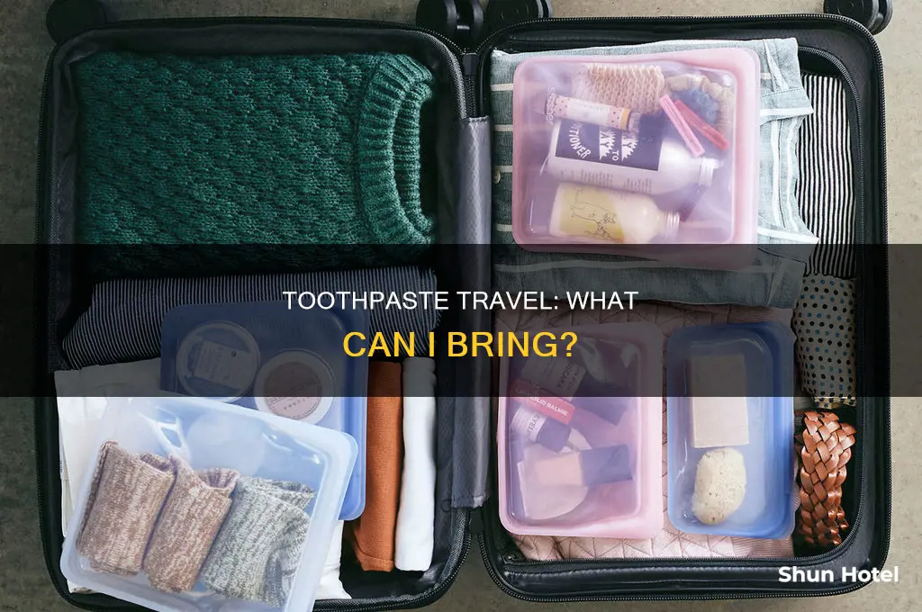 what can i bring to airport toothpaste