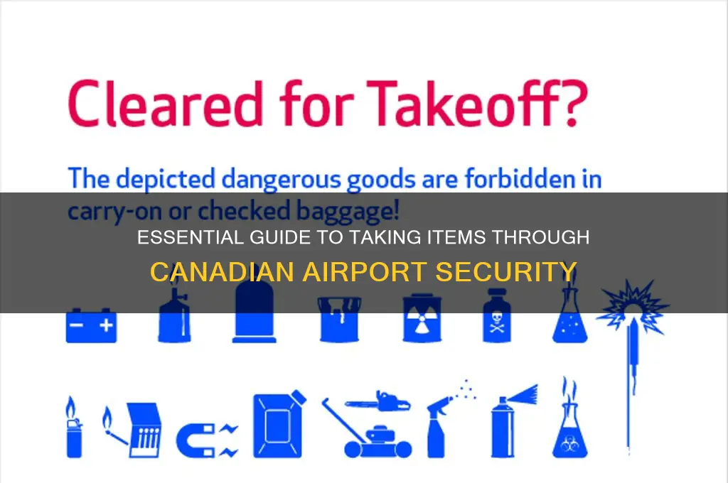 what can i take through airport security canada