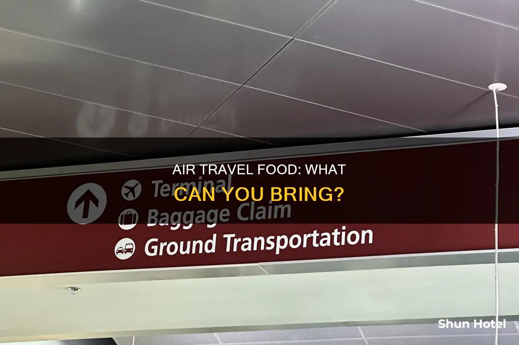 what can u bring throgh airport security to eat