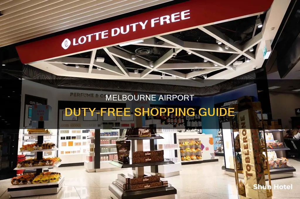 what can you buy duty free at melbourne airport
