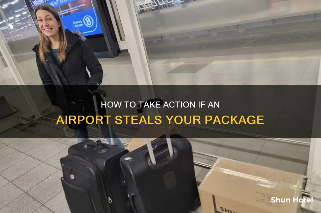 what can you do if an airport steals your package