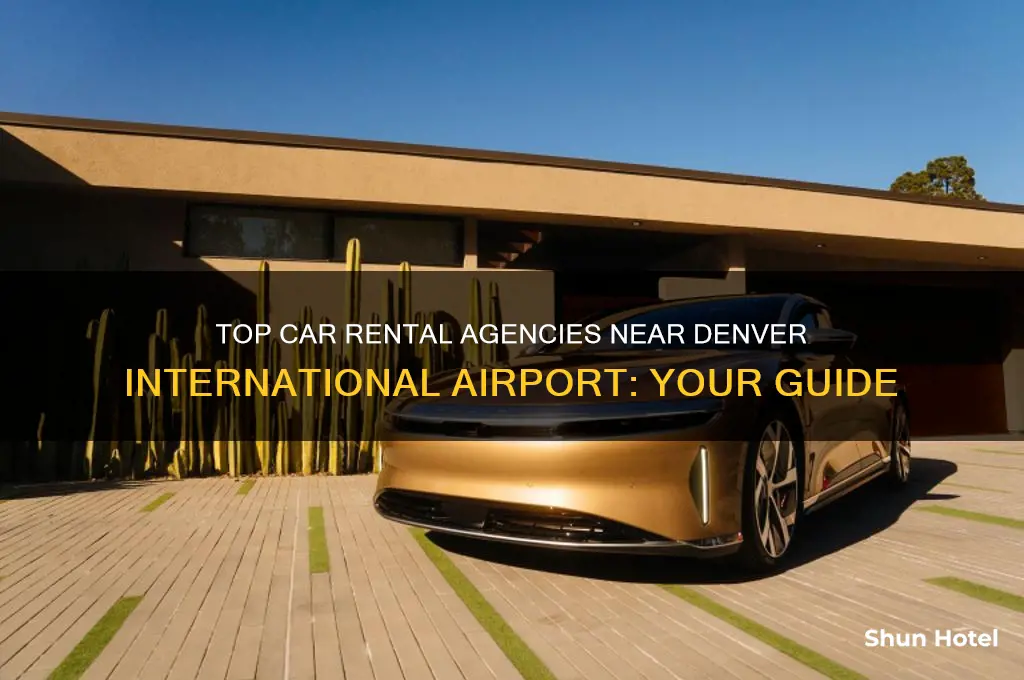 what car rental agencies are by denver international airport