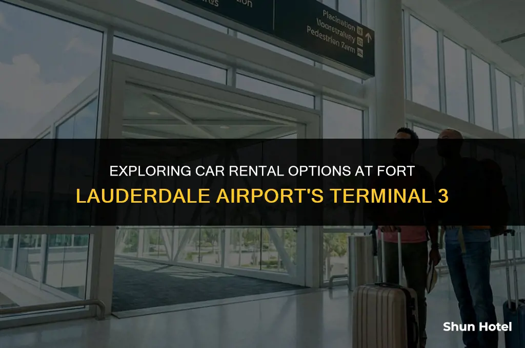 what car rentals are in terminal 3 fort lauderdale airport