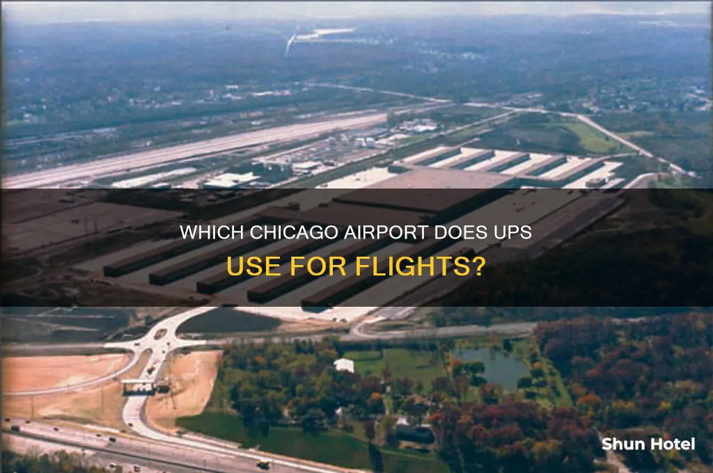 what chicago airport does ups fly into