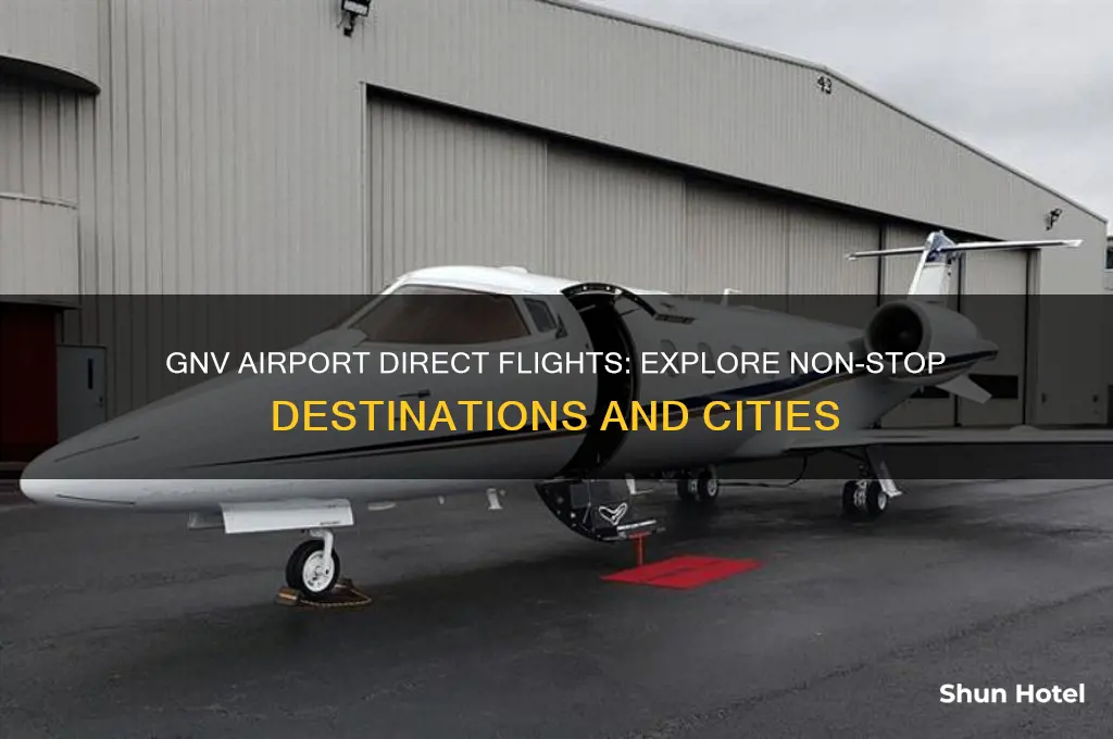 what cities does gnv airport fly directly too