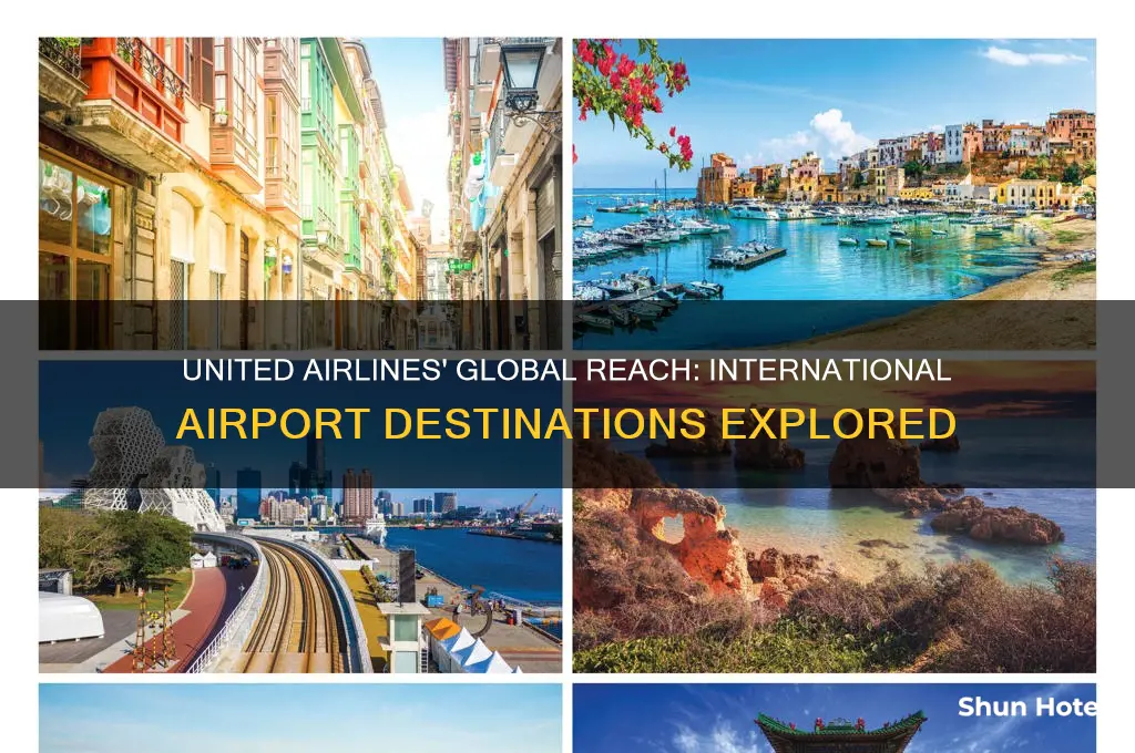 what cities does united fly to international airports