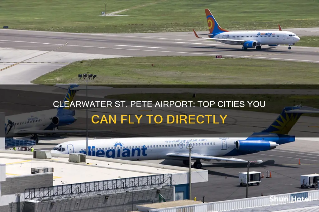 what cities fly from clearwater st pete airport