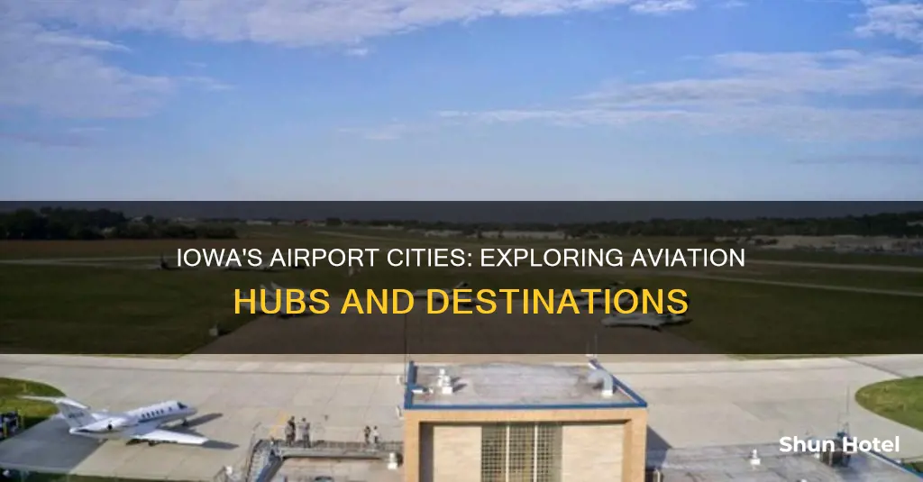 what cities in iowa have airports