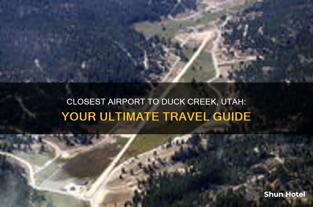 what closest airport to duck creek utah