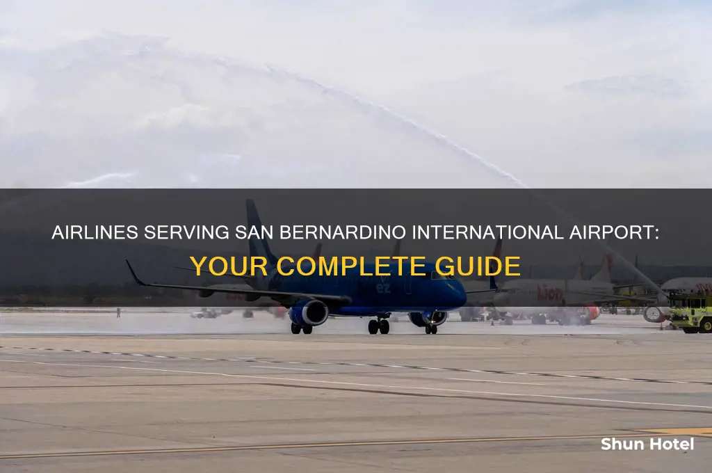 what commercial airlines serve san bernardino international airport