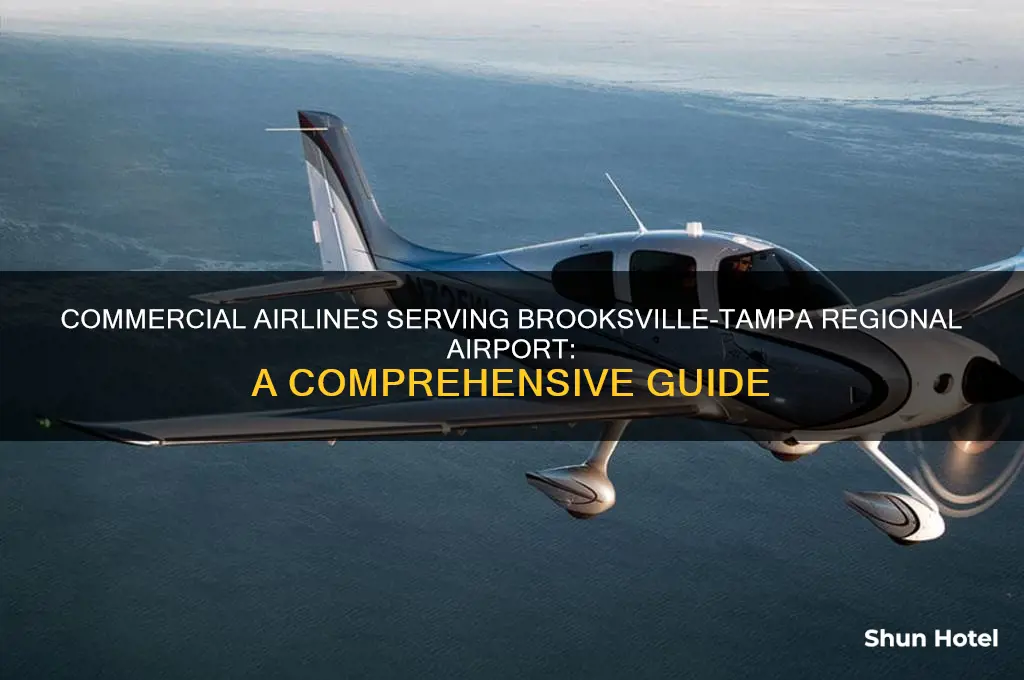 what commercial airlins fly into brooksvill tampa regional airport
