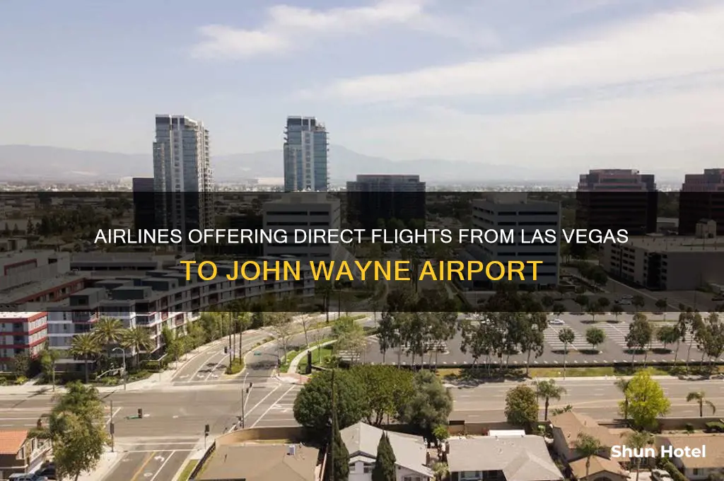 what companies fly from las to john wayne airport